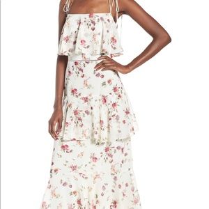 WAYF tiered floral midi dress (Nordstrom)